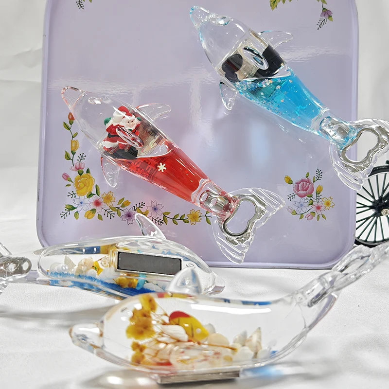 Dolphin-Shaped Bottle Opener Fridge Magnet