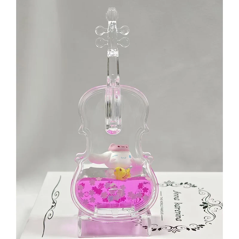Creative violin Liquid Desk Decoration