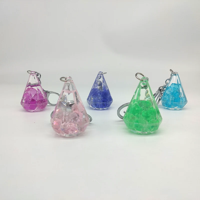 Small Diamond Quicksand Keychain