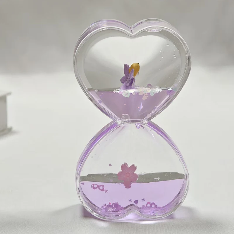 Heart Shaped Liquid Hourglass Ornament