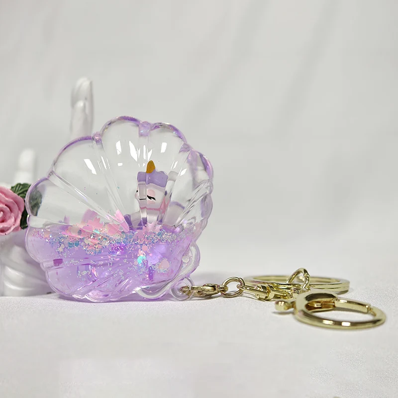 Shell Quicksand Keychain